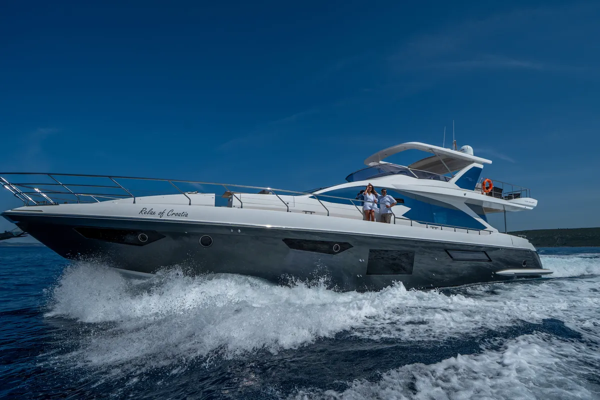 Relax of Croatia, a Azimut 72 Fly motor yacht at Općina Sukošan, Croatia
