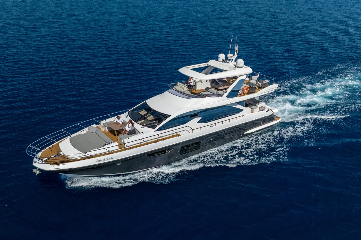 Relax of Croatia, a Azimut 72 Fly motor yacht at Općina Sukošan, Croatia