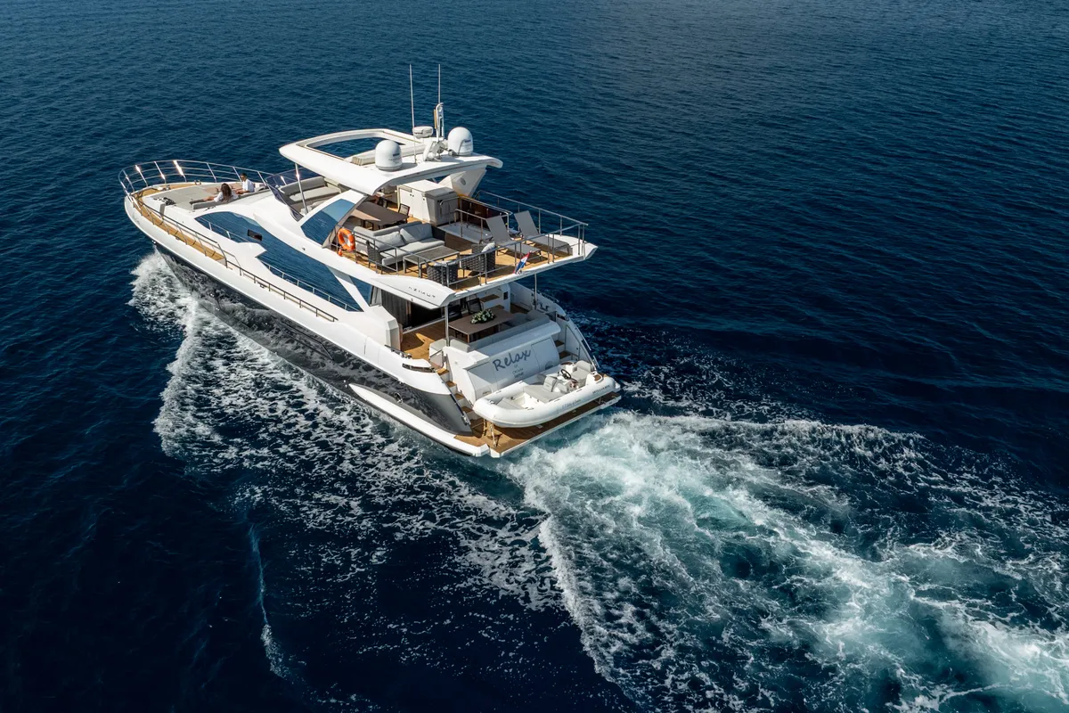 Relax of Croatia, a Azimut 72 Fly motor yacht at Općina Sukošan, Croatia