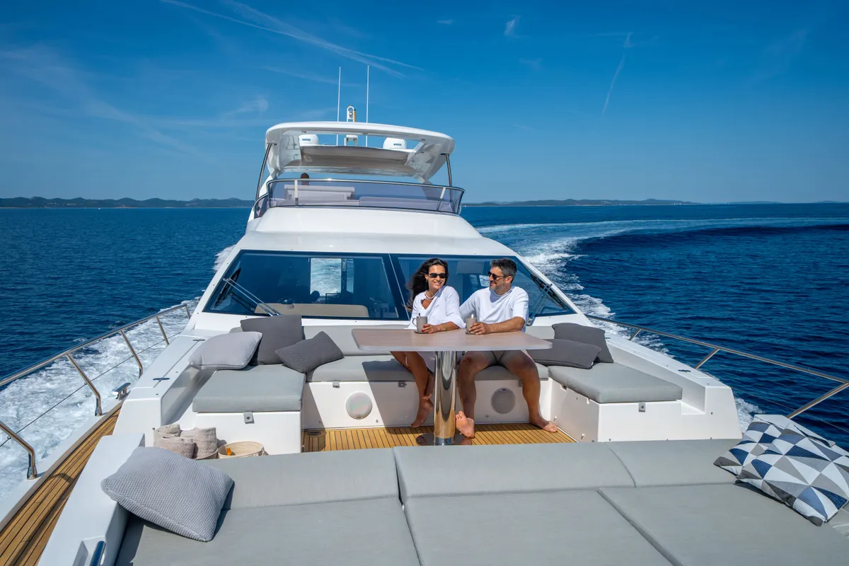 Relax of Croatia, a Azimut 72 Fly motor yacht at Općina Sukošan, Croatia