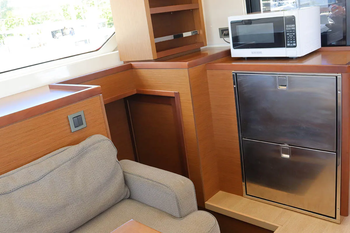 Galley of La Badine, a Lagoon 46 catamaran at Road Town, British Virgin Islands