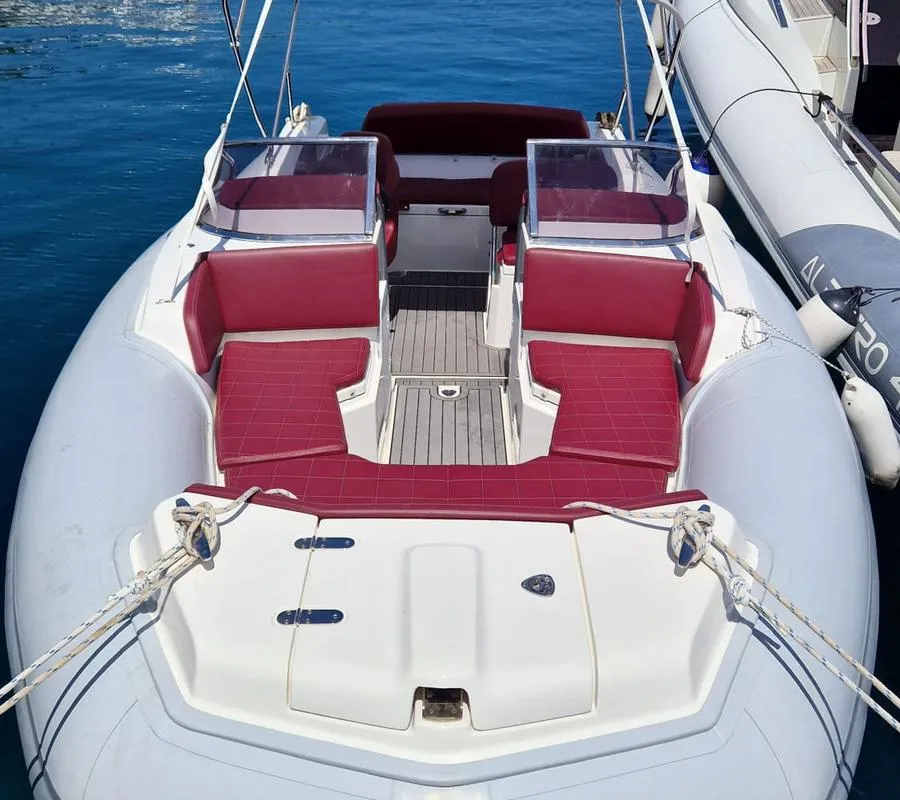 Deck of Marlin 24, a Marlin 24 SR motorboat at Grad Opatija, Croatia