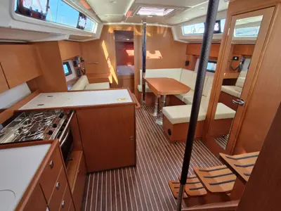 Salon of Williams, a Bavaria C38 sailboat at Grad Pula, Croatia