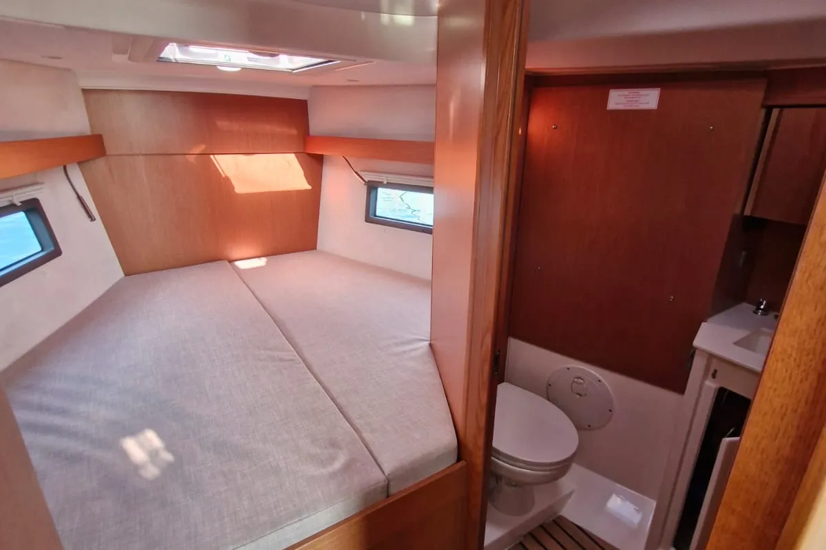 Cabin on Williams, a Bavaria C38 sailboat at Grad Pula, Croatia