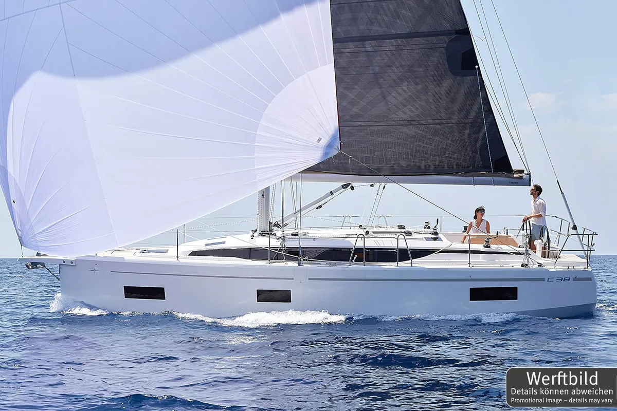 Exterior view of Williams, a Bavaria C38 sailboat at Grad Pula, Croatia