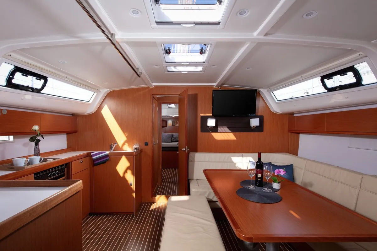Salon of Lui, a Bavaria Cruiser 51 sailboat at Split, Croatia