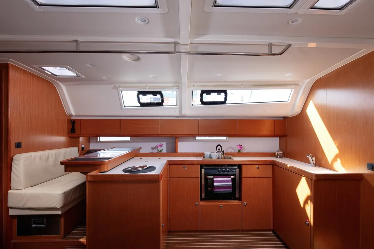 Galley of Lui, a Bavaria Cruiser 51 sailboat at Split, Croatia