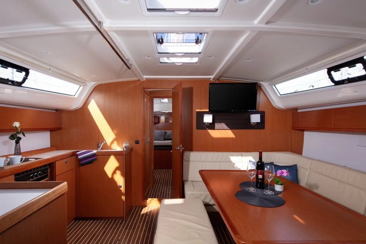 Salon of Lui, a Bavaria Cruiser 51 sailboat at Split, Croatia