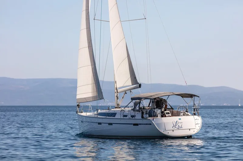 Exterior view of Lui, a Bavaria Cruiser 51 sailboat at Split, Croatia