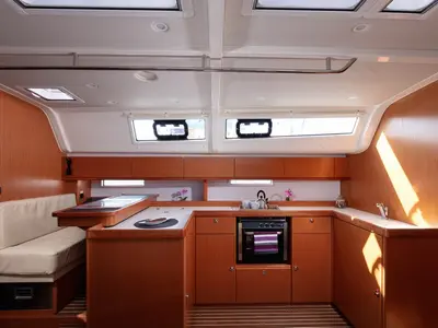 Galley of Lui, a Bavaria Cruiser 51 sailboat at Split, Croatia