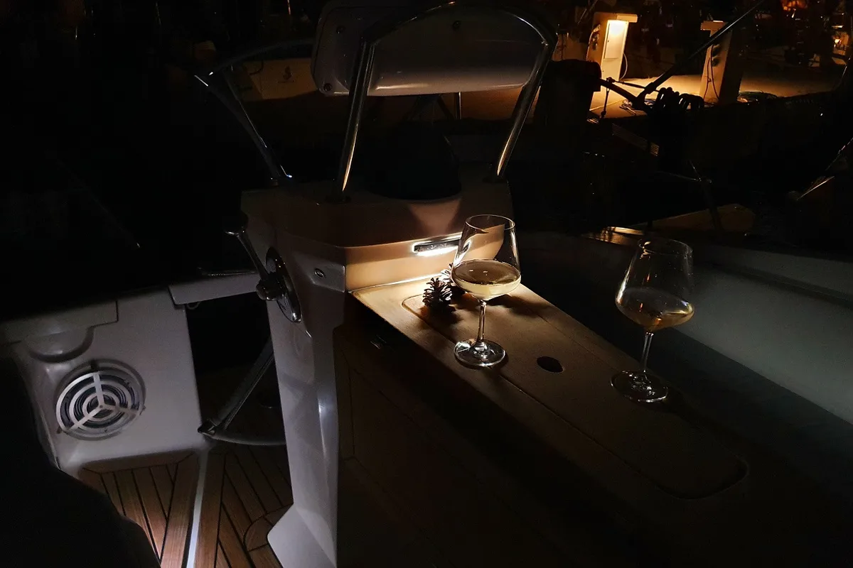 Vita I, a Elan 344 Impression sailboat at Jezera, Croatia