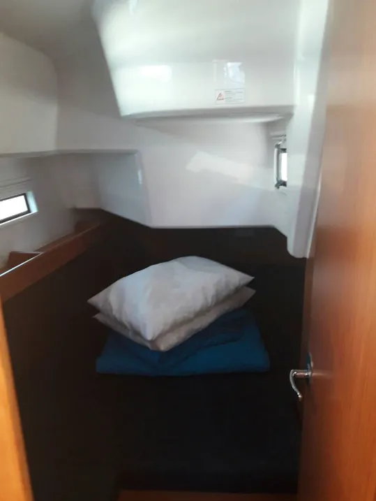 Cabin on John K, a Bavaria Cruiser 37 sailboat at Municipal Unit of Lefkada, Greece