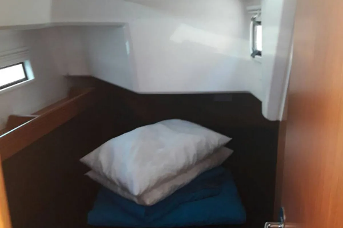 Cabin on John K, a Bavaria Cruiser 37 sailboat at Municipal Unit of Lefkada, Greece