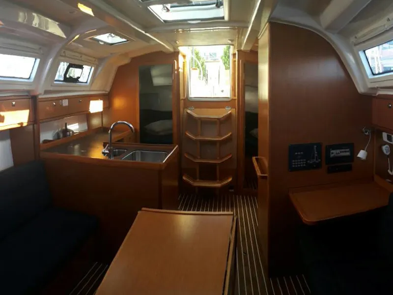 Salon of John K, a Bavaria Cruiser 37 sailboat at Municipal Unit of Lefkada, Greece