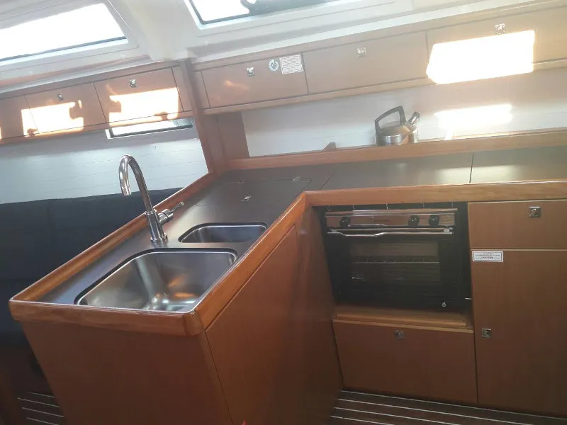 Galley of John K, a Bavaria Cruiser 37 sailboat at Municipal Unit of Lefkada, Greece