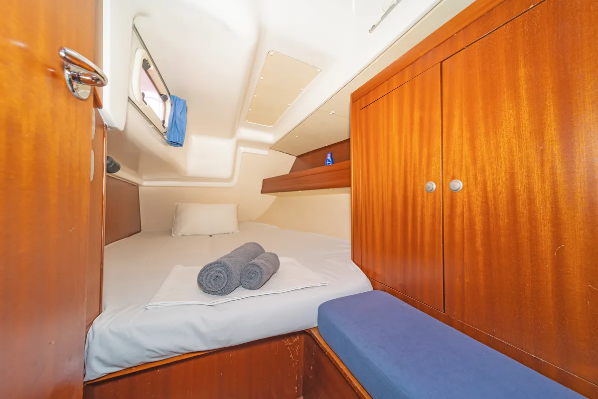 Cabin on Vira, a AD Boats Salona 40 sailboat at Kos, Greece