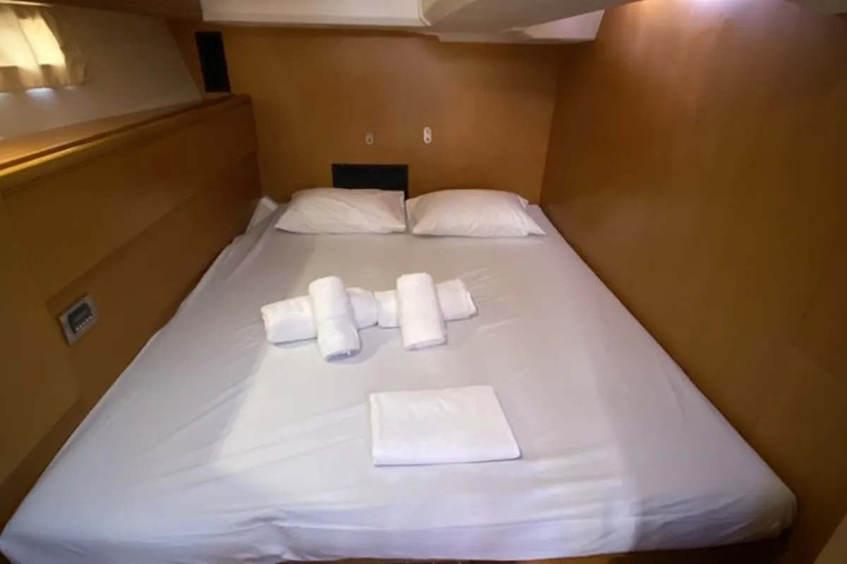 Cabin on Christianna 12, a Jeanneau 53 sailboat at Athens, Greece