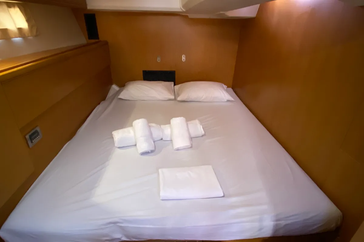 Cabin on Christianna 12, a Jeanneau 53 sailboat at Athens, Greece
