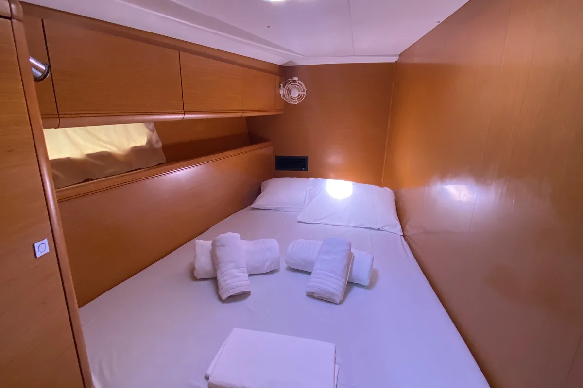 Cabin on Christianna 12, a Jeanneau 53 sailboat at Athens, Greece