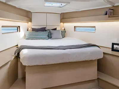Cabin on Naomi, a Beneteau Oceanis 40.1 sailboat at Primošten, Croatia