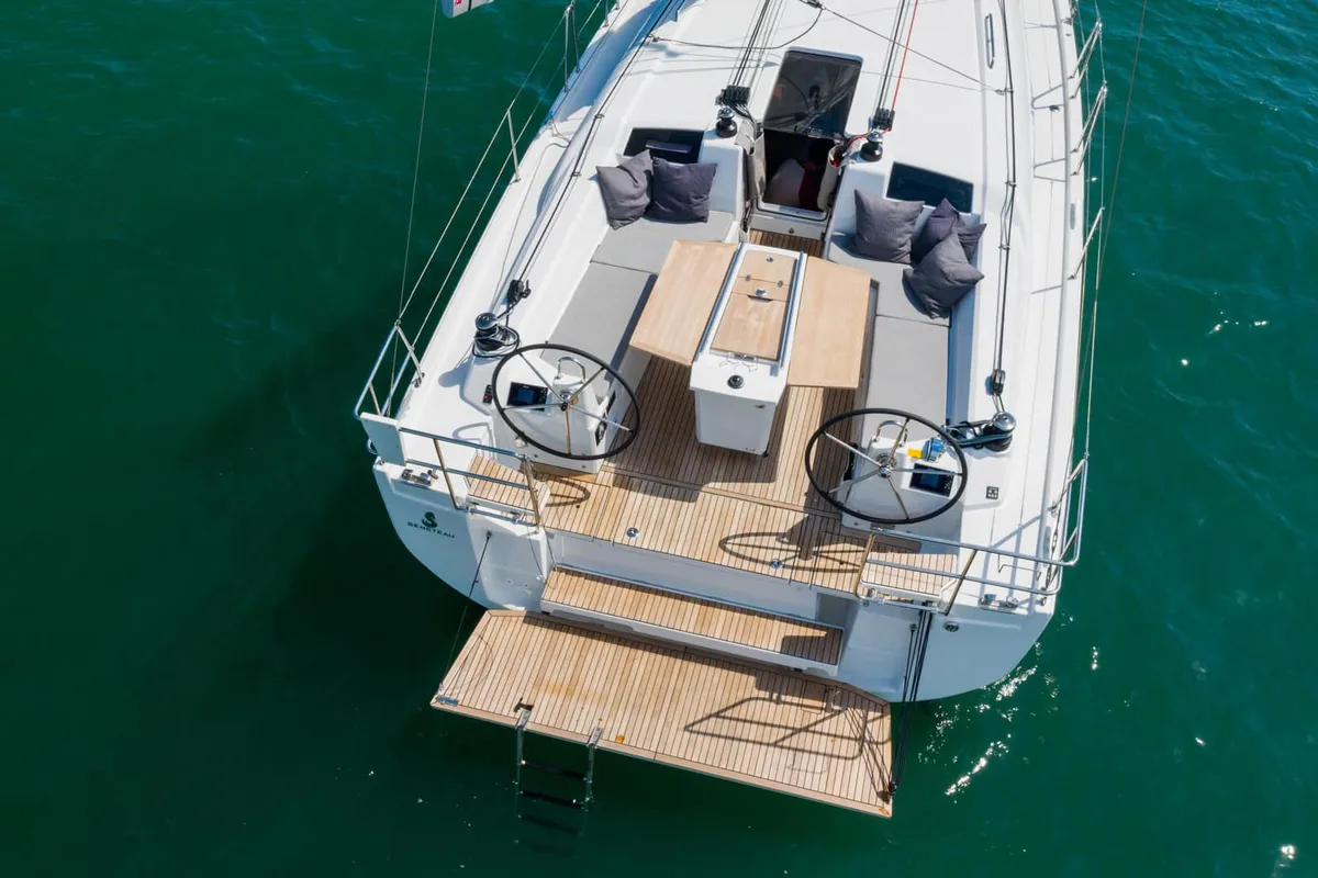 Exterior view of Naomi, a Beneteau Oceanis 40.1 sailboat at Primošten, Croatia