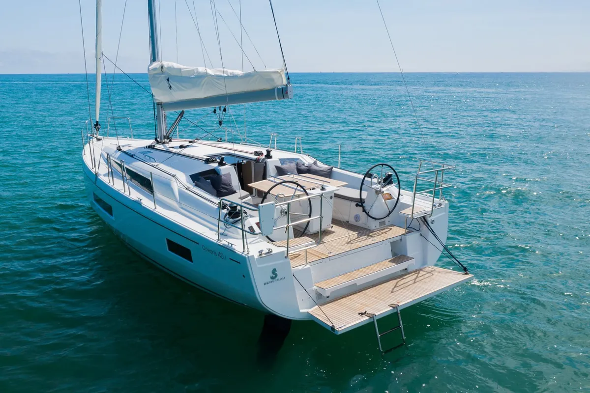 Exterior view of Naomi, a Beneteau Oceanis 40.1 sailboat at Primošten, Croatia