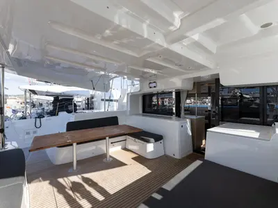 Deck of Cortes, a Lagoon 46 catamaran at Općina Rogoznica, Croatia