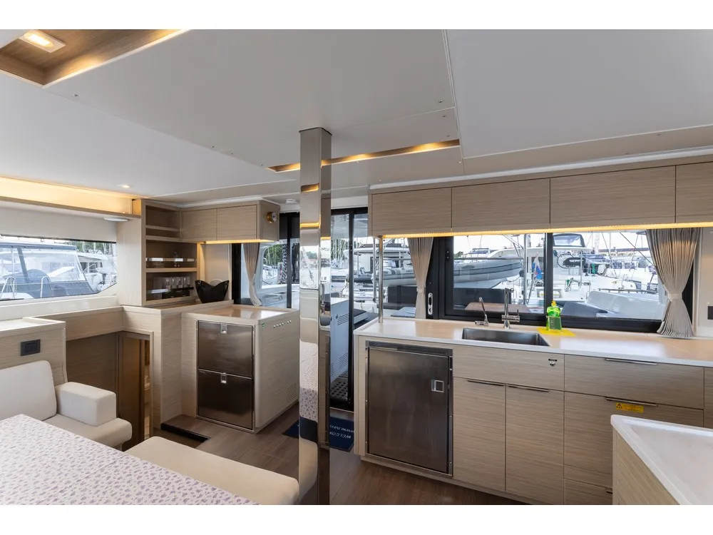 Galley of Cortes, a Lagoon 46 catamaran at Općina Rogoznica, Croatia