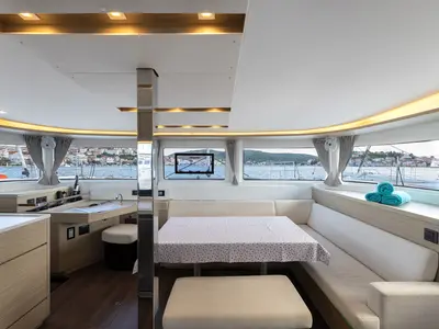 Salon of Cortes, a Lagoon 46 catamaran at Općina Rogoznica, Croatia