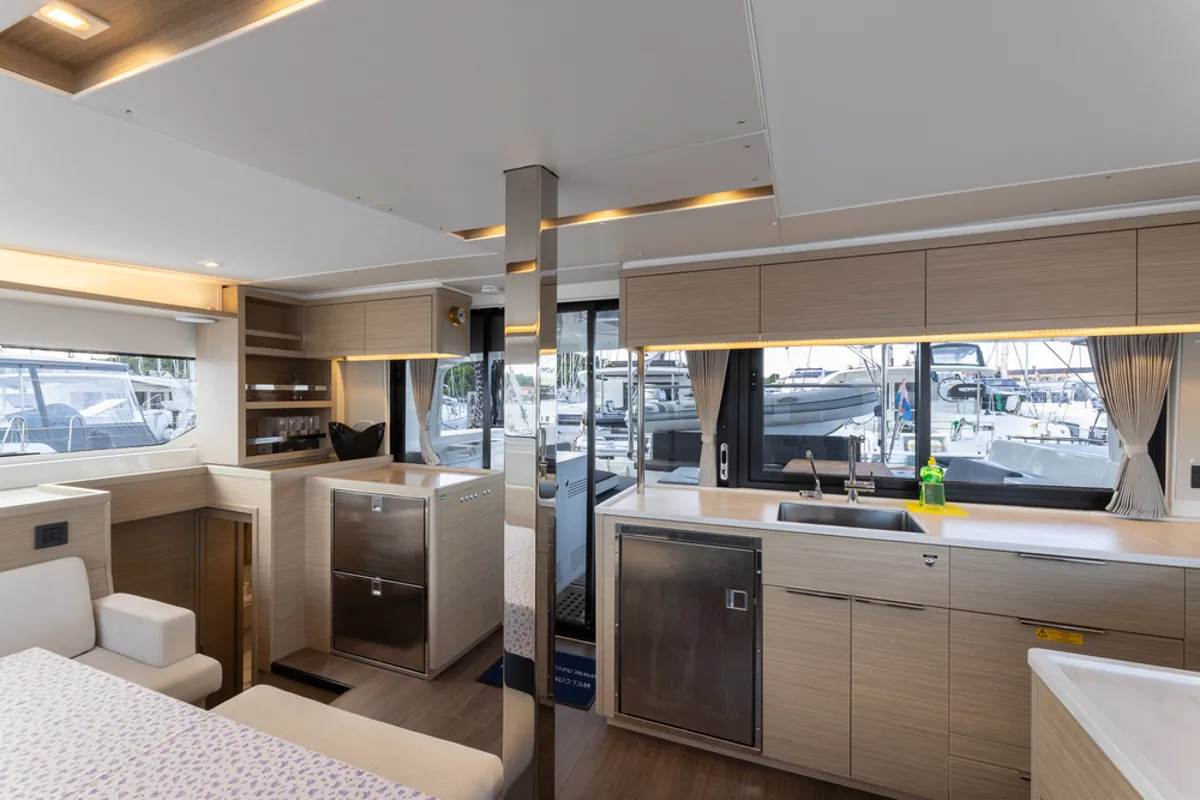 Galley of Cortes, a Lagoon 46 catamaran at Općina Rogoznica, Croatia