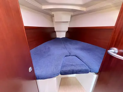 Cabin on Blomquist, a Hanse 320 sailboat at Heiligenhafen, Germany