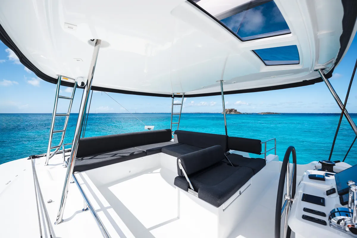 Athena Blu, a Lagoon 51 catamaran at Municipal Unit of Palairos, Greece