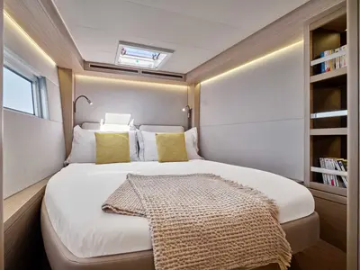 Cabin on Athena Blu, a Lagoon 51 catamaran at Municipal Unit of Palairos, Greece