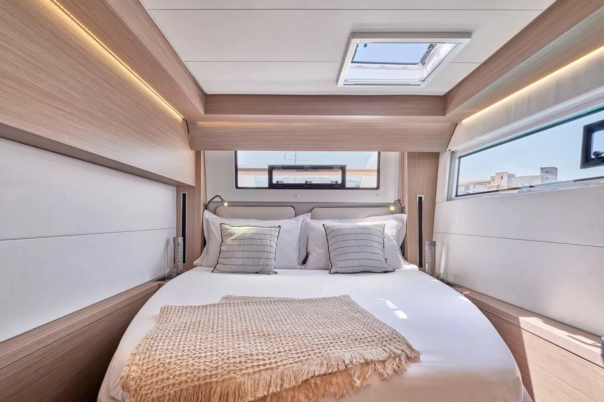 Cabin on Athena Blu, a Lagoon 51 catamaran at Municipal Unit of Palairos, Greece