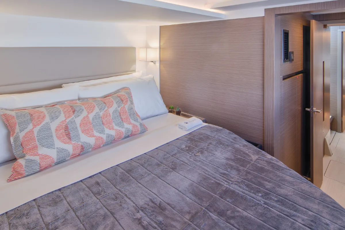 Cabin on Moorings 464PC Exclusive, a Leopard 46PC catamaran at Central Abaco, Bahamas