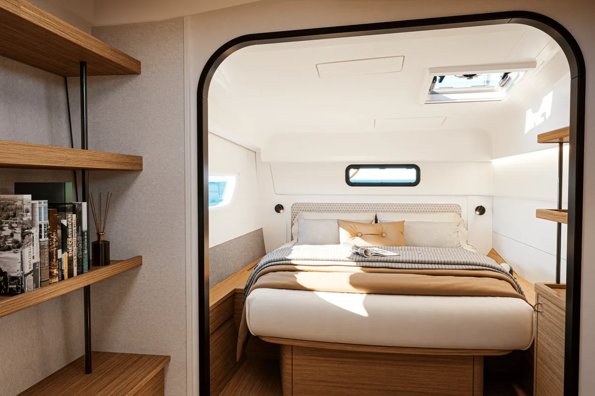 Cabin on First Kiss, a Excess 13 catamaran at Dubrovnik, Croatia