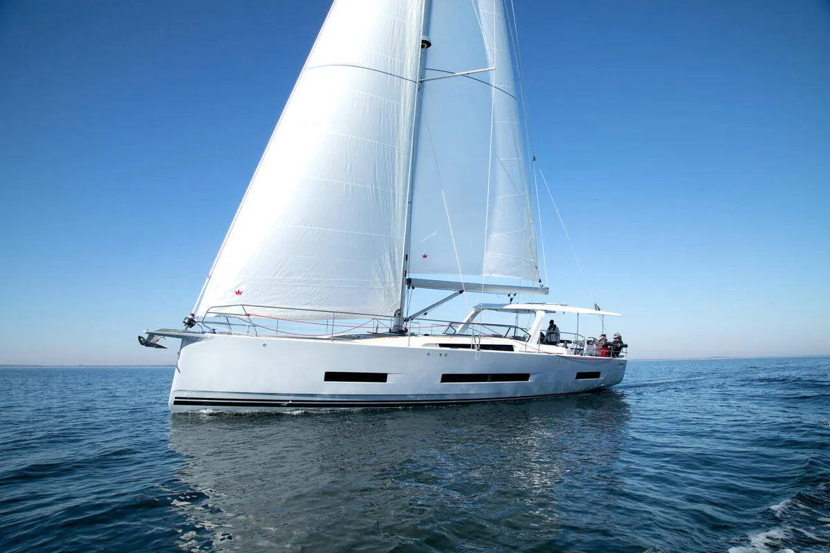 Exterior view of Art H, a Hanse 590 sailboat at Pirovac, Croatia