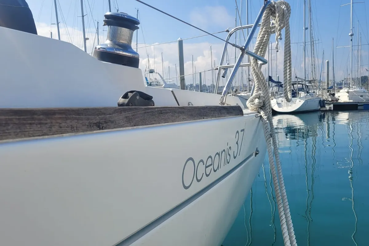 Bandiagara, a Beneteau Oceanis 37 sailboat at Saint-Cast-le-Guildo, France