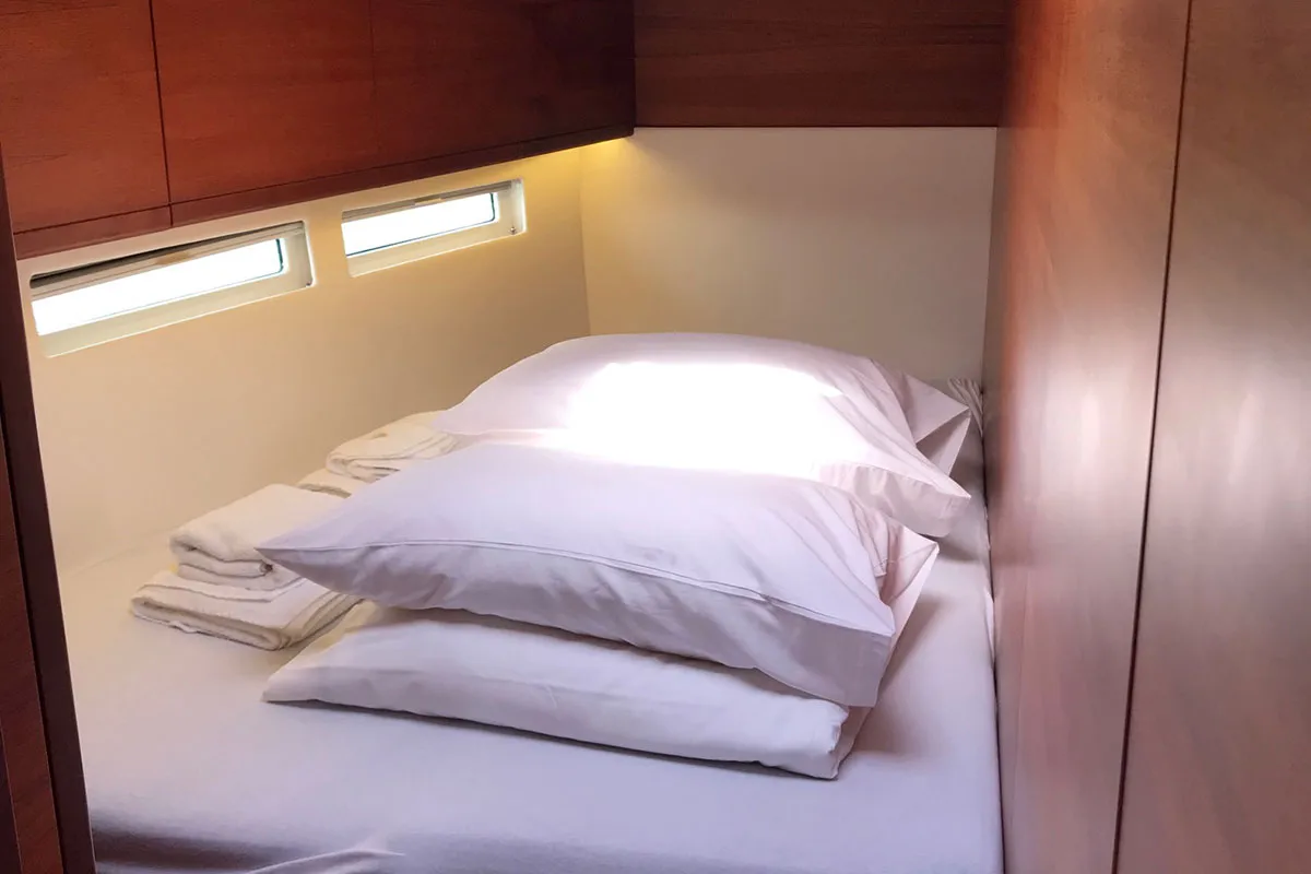 Cabin on More Fun, a More 55 sailboat at Grad Kaštela, Croatia