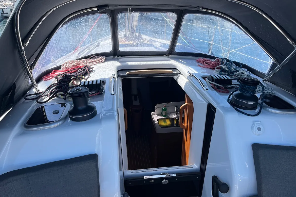 Mrs. Gump, a Dehler 38 SQ sailboat at Punat, Croatia
