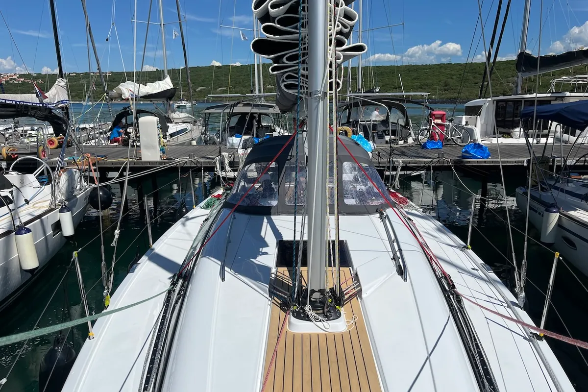 Mrs. Gump, a Dehler 38 SQ sailboat at Punat, Croatia