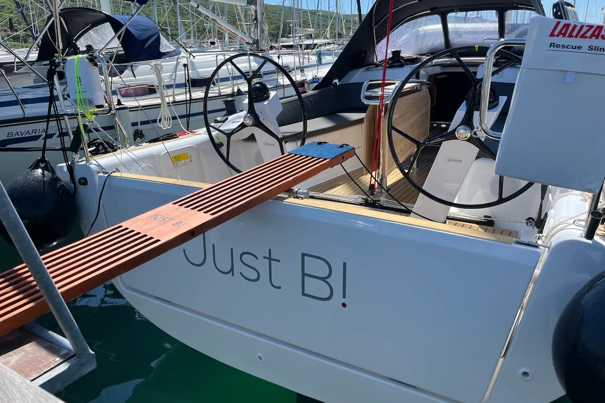 Mrs. Gump, a Dehler 38 SQ sailboat at Punat, Croatia