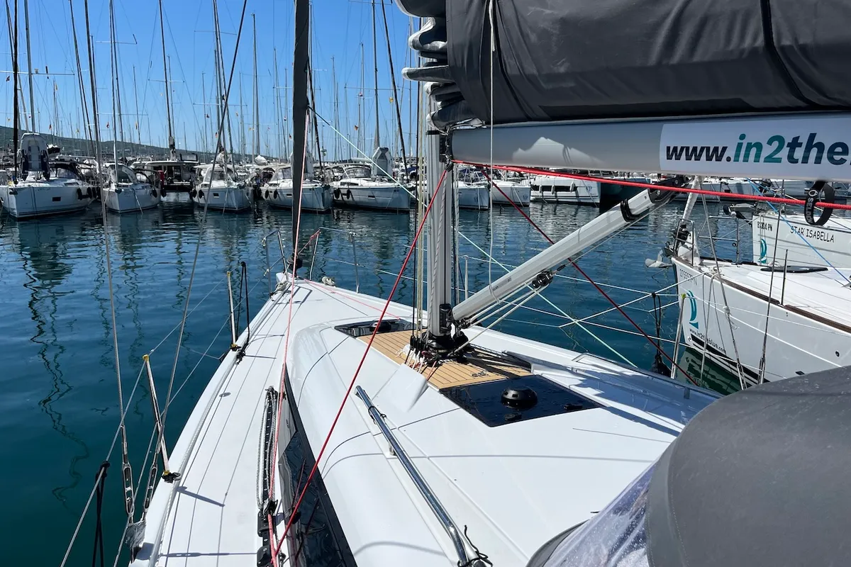 Mrs. Gump, a Dehler 38 SQ sailboat at Punat, Croatia