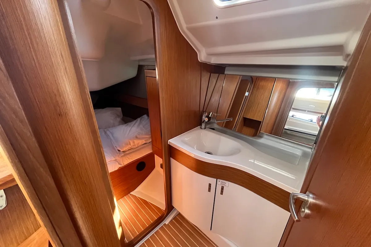 Mrs. Gump, a Dehler 38 SQ sailboat at Punat, Croatia