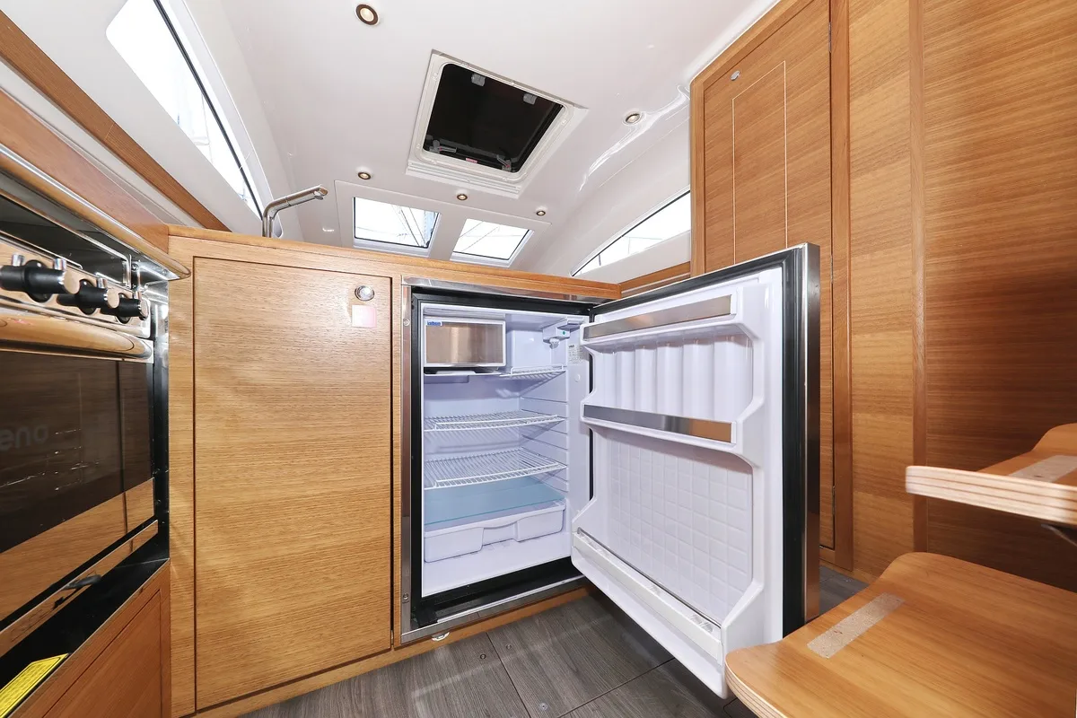 Galley of Kaya, a Elan Impression 40.1 sailboat at Biograd na Moru, Croatia