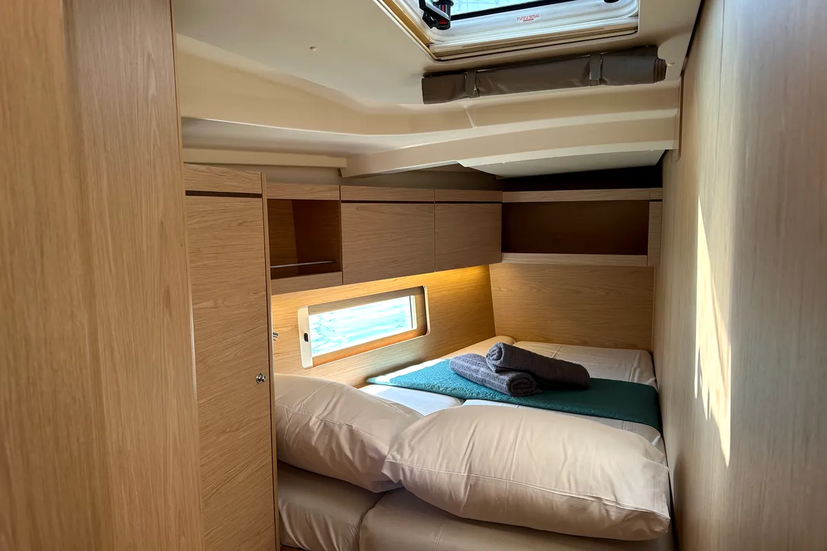 Cabin on Sail Away (Refit 2025 - A/C - Electric Heads), a Beneteau Oceanis 46.1 sailboat at Athens, Greece