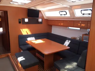 Salon of PROSECCO, a Bavaria Cruiser 46 sailboat at Grad Trogir, Croatia