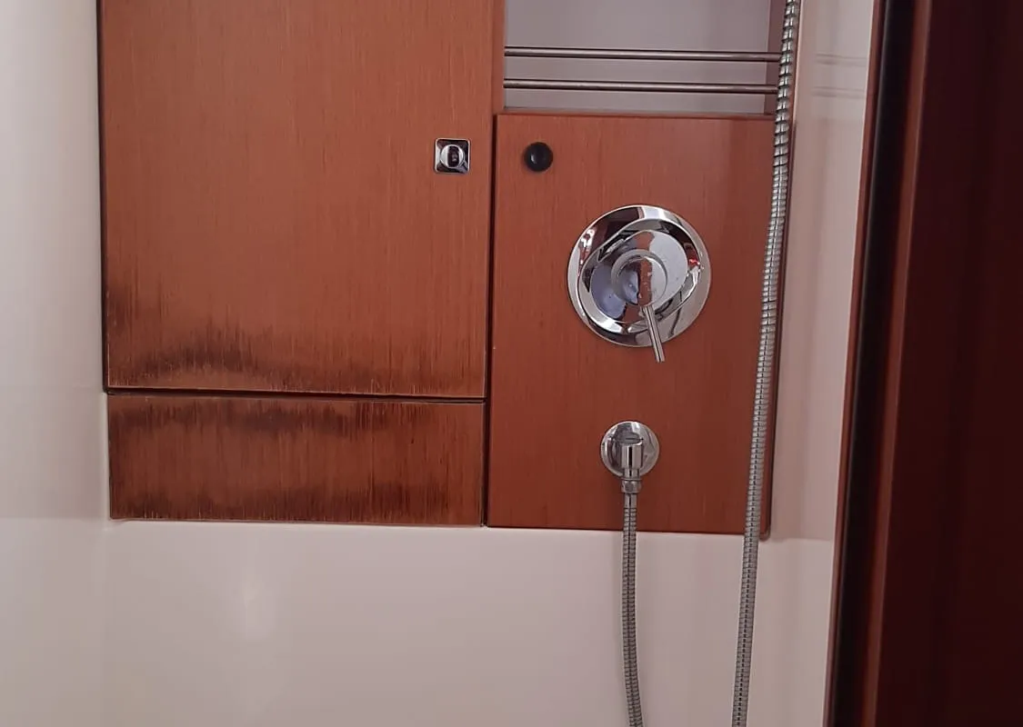 Head on PROSECCO, a Bavaria Cruiser 46 sailboat at Grad Trogir, Croatia