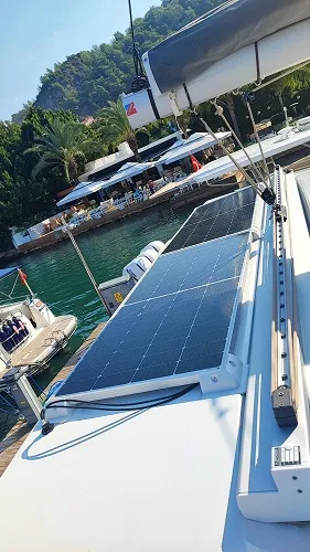 Fountaine Pajot Isla 40, a catamaran at Fethiye, Turkey