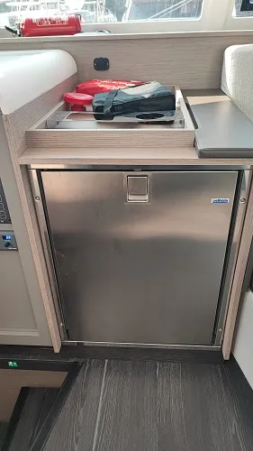 Galley of Fountaine Pajot Isla 40, a catamaran at Fethiye, Turkey